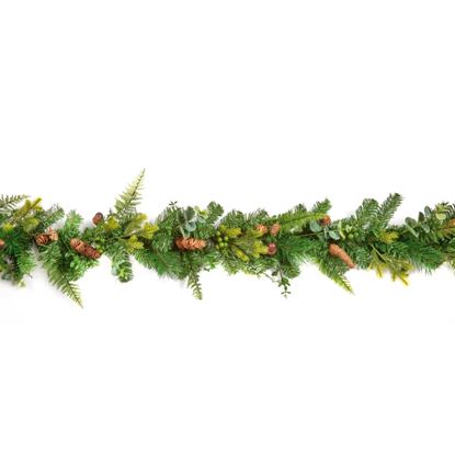 Premier-Acorn-Garland-Fern-Cones