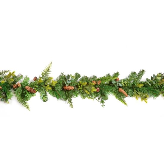 Premier-Acorn-Garland-Fern-Cones