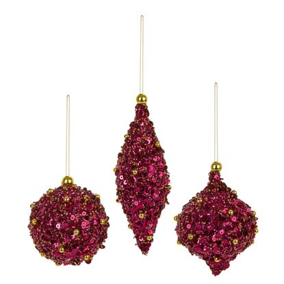 Premier-Plum-Sequin-Hanging-Decoration