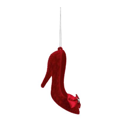 Premier-Burgundy-Flock-Stiletto-Decoration