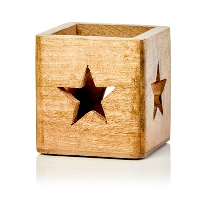 Premier-Wood-Cut-Out-Star-Shape-Votive-Holder