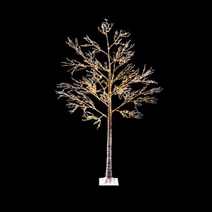 Premier-Lit-Brown-Snowed-Tree-200-LED