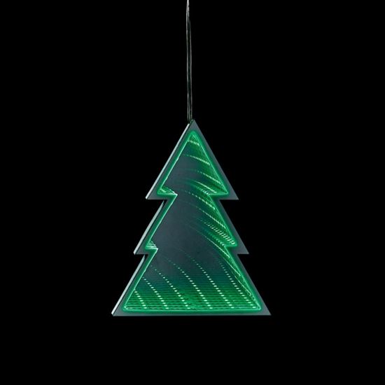 Premier-Battery-Operated-Lit-Tree-Mirror-With-Green-LEDs