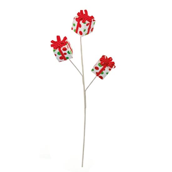 Premier-Red--Green-Glitter-Spot-Parcel-Stem