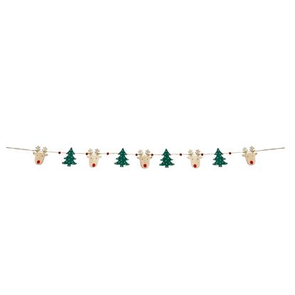 Premier-Wood-Reindeer--Christmas-Tree-Garland