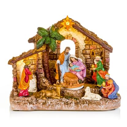 Premier-Battery-Operated-Lit-Animated-Nativity-Stable-Scene