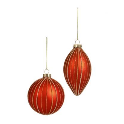 Premier-Matt-Orange-Gold-Glass-Ball-or-Drop