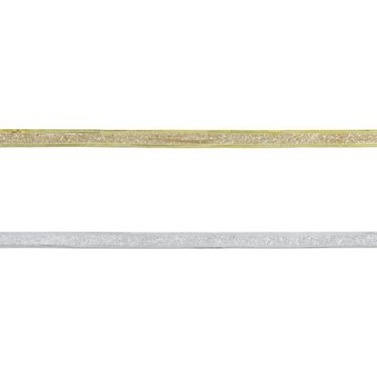 Premier-Narrow-Glitter-Ribbon-Gold-or-Silver