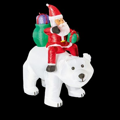Premier-Lit-Santa-Riding-Polar-Bear