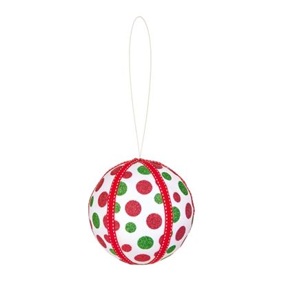 Premier-Red--Green-Glitter-Spot-Bauble