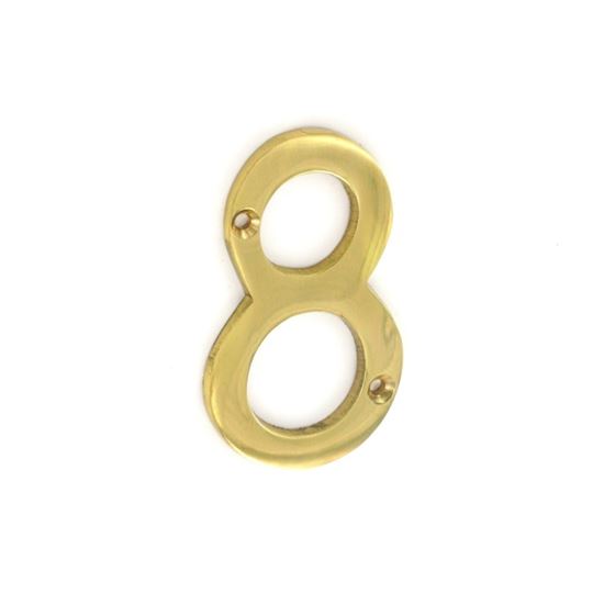 securit-brass-numeral-no8