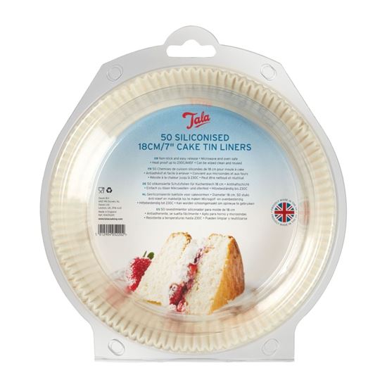 tala-siliconised-18cm-cake-tin-liners