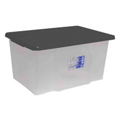 tml-50l-clear-storage-box--black-lid