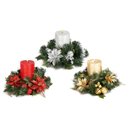 premier-glitter-poinsettia-candle-ring