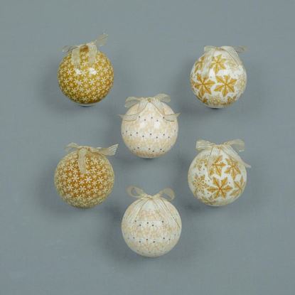 premier-gold--cream-snowflake-ball