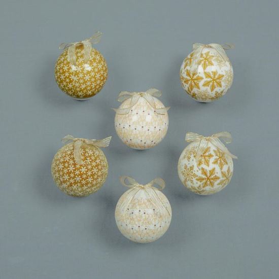 premier-gold--cream-snowflake-ball