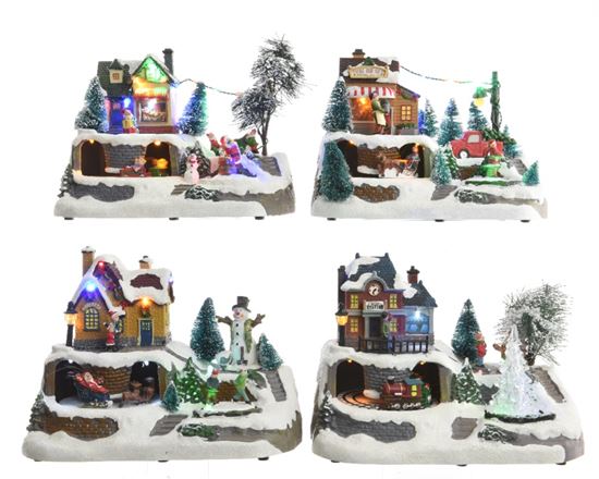 kaemingk-led-village-scene