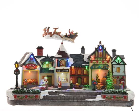 kaemingk-led-winter-street-scene