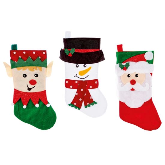 premier-felt-santa-snowman-stocking