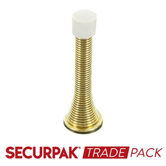securpak-spring-door-stop-brass-plated-75mm