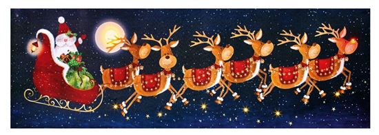 premier-lit-canvas-santa-sleigh-scene