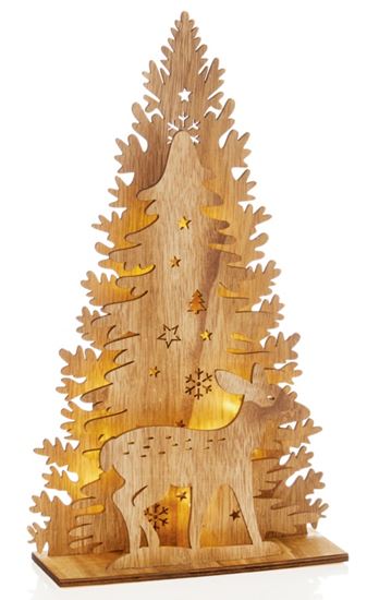 premier-lit-wooden-tree--reindeer-10-warm-white-leds