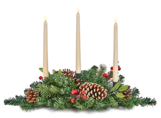 premier-berry--cone-glitter-centrepiece-gold