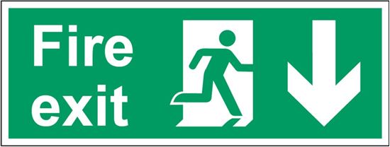 securit-fire-exit-arrow-down