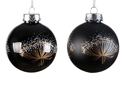 kaemingk-shatterproof-bauble-shiny-matt-black-flower