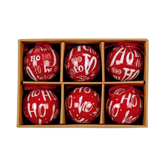 premier-red-ho-ho-ho-decoupage-balls