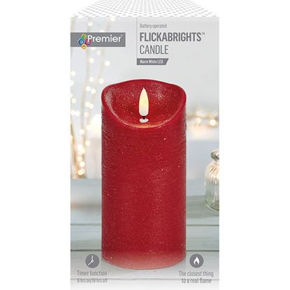 premier-red-flickabrights-textured-candle