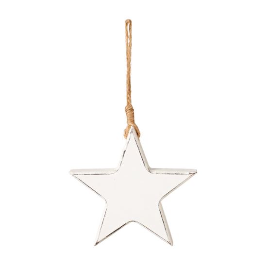 premier-white-wood-star-hanging-decoration