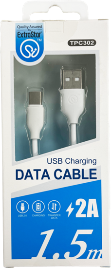 extrastar-type-c-charging-cable-white