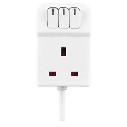 masterplug-3-socket-13-amp-extension-lead-white