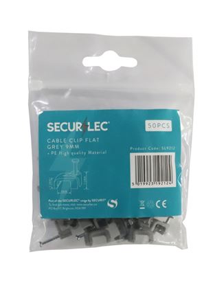 securlec-cable-clip-flat-grey