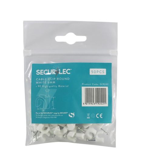 securlec-cable-clip-round-white