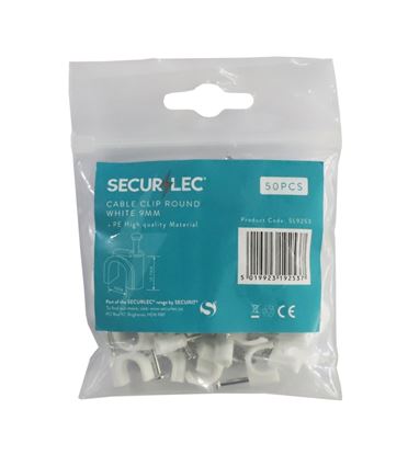 securlec-cable-clip-round-white