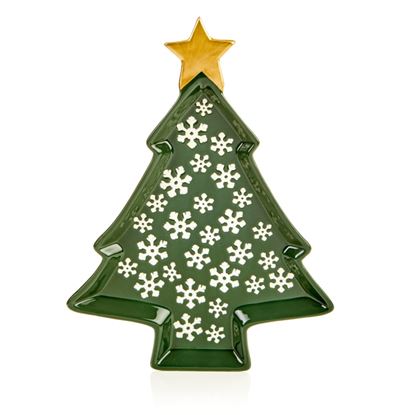 premier-green-christmas-tree-shaped-plate