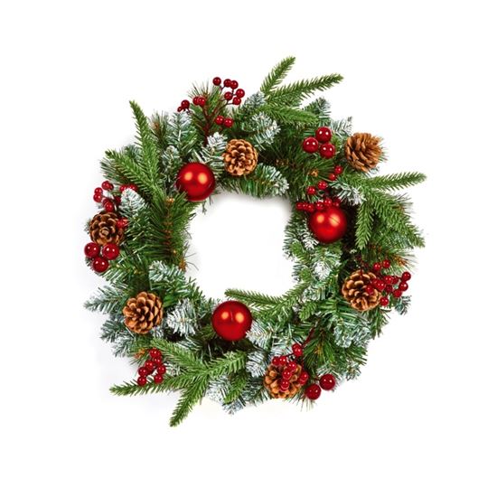 premier-red-decorative-wreath