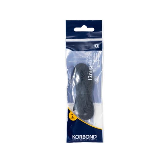 korbond-elastic-black-12mm