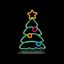 premier-xmas-tree-table-top-lit-neon-sign