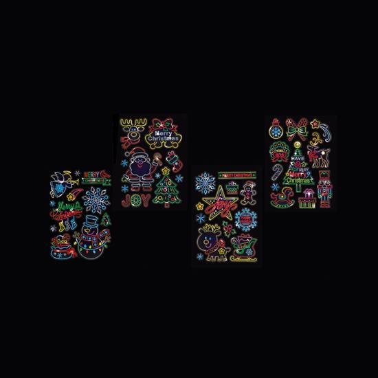 premier-neon-effect-christmas-window-stickers