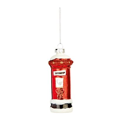 premier-glass-red-postbox-hanging-decoration