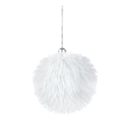 premier-white-fabric-ball-hanging-decoration