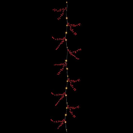 premier-lit-berry-garland-20-led