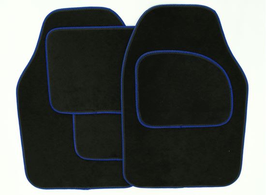 streetwize-velour-carpet-mat-sets-with-coloured-binding---4-piece