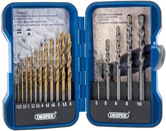 draper-combined-hssmasonry-drill-bit-set