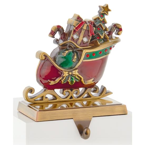 premier-coloured-metal-sleigh-stocking-holder