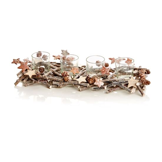 premier-sparkle-twig-4-tea-light-holder-with-cones