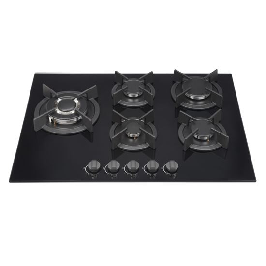 kitchenplus-gas-burners-on-black-glass-hob